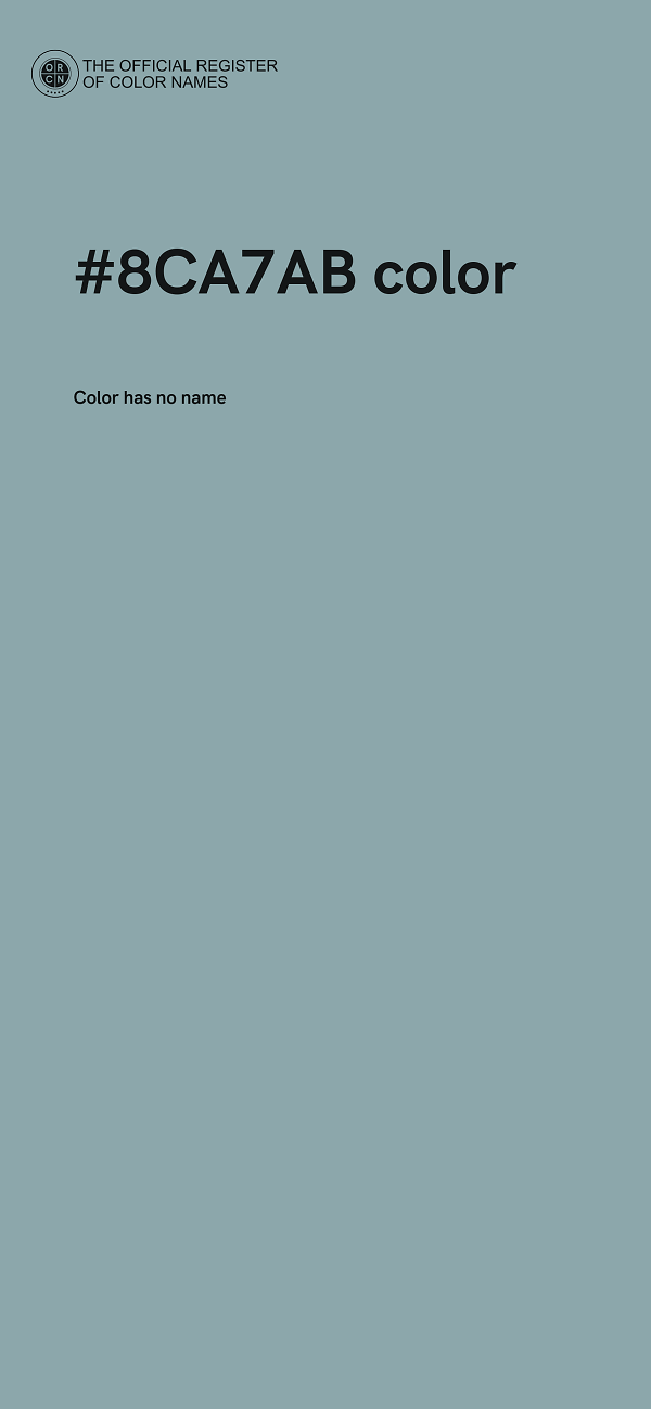 #8CA7AB color image