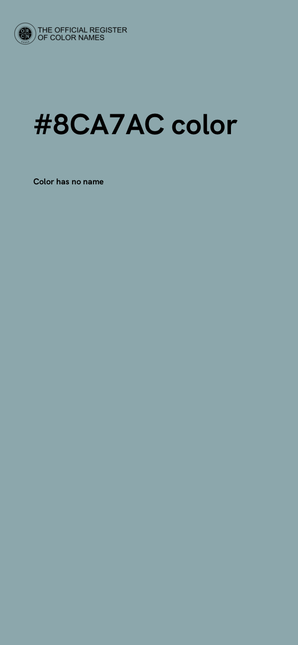 #8CA7AC color image