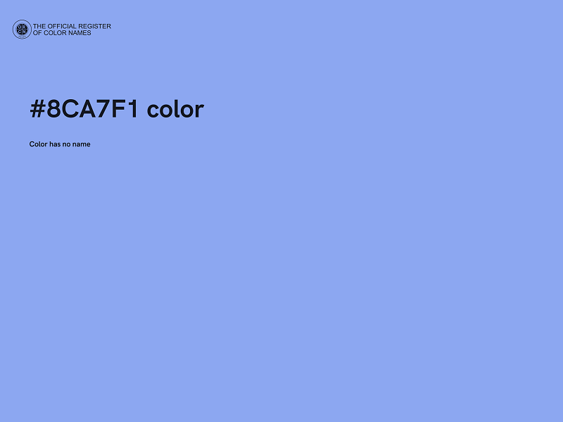 #8CA7F1 color image