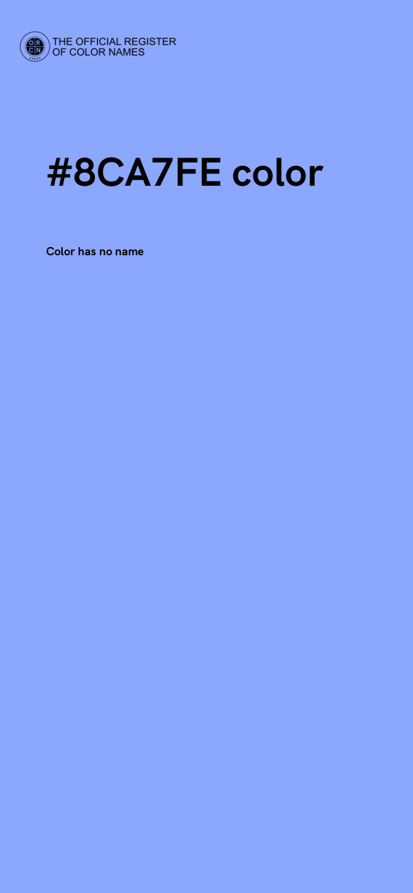 #8CA7FE color image