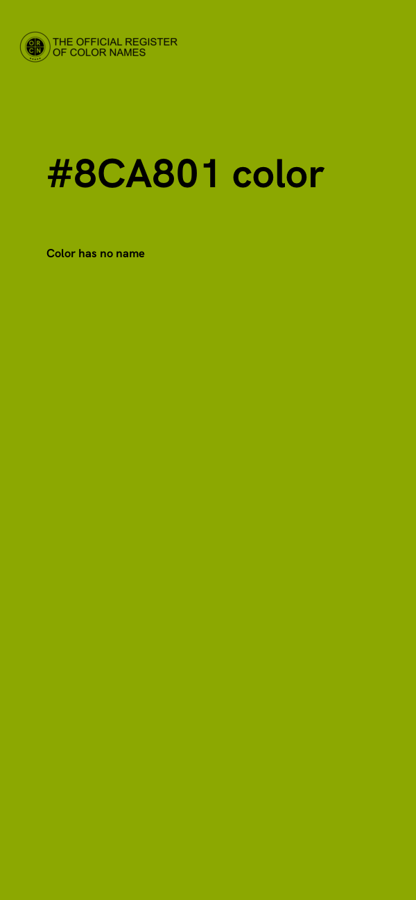 #8CA801 color image