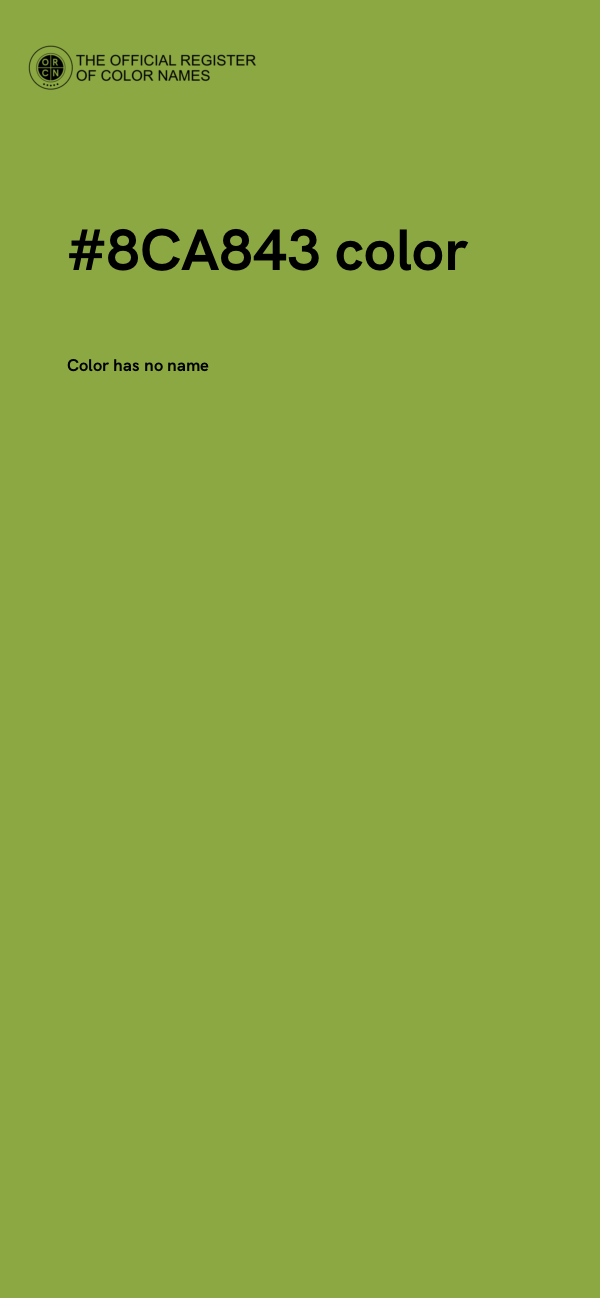#8CA843 color image