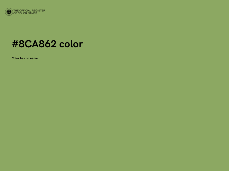 #8CA862 color image