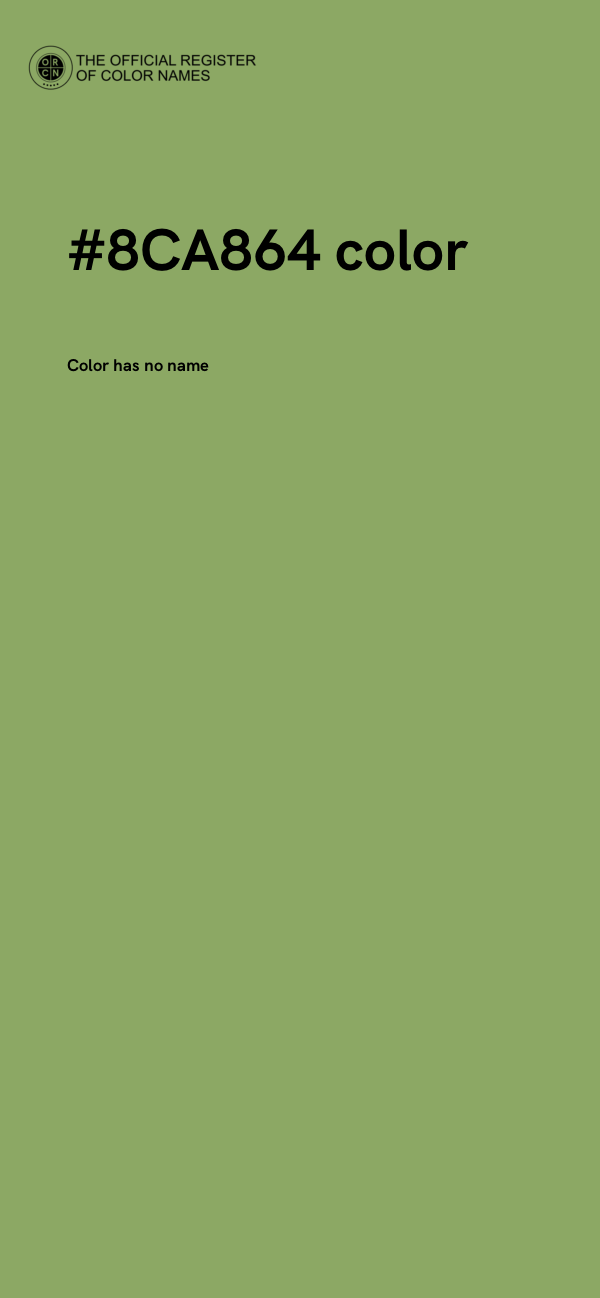 #8CA864 color image