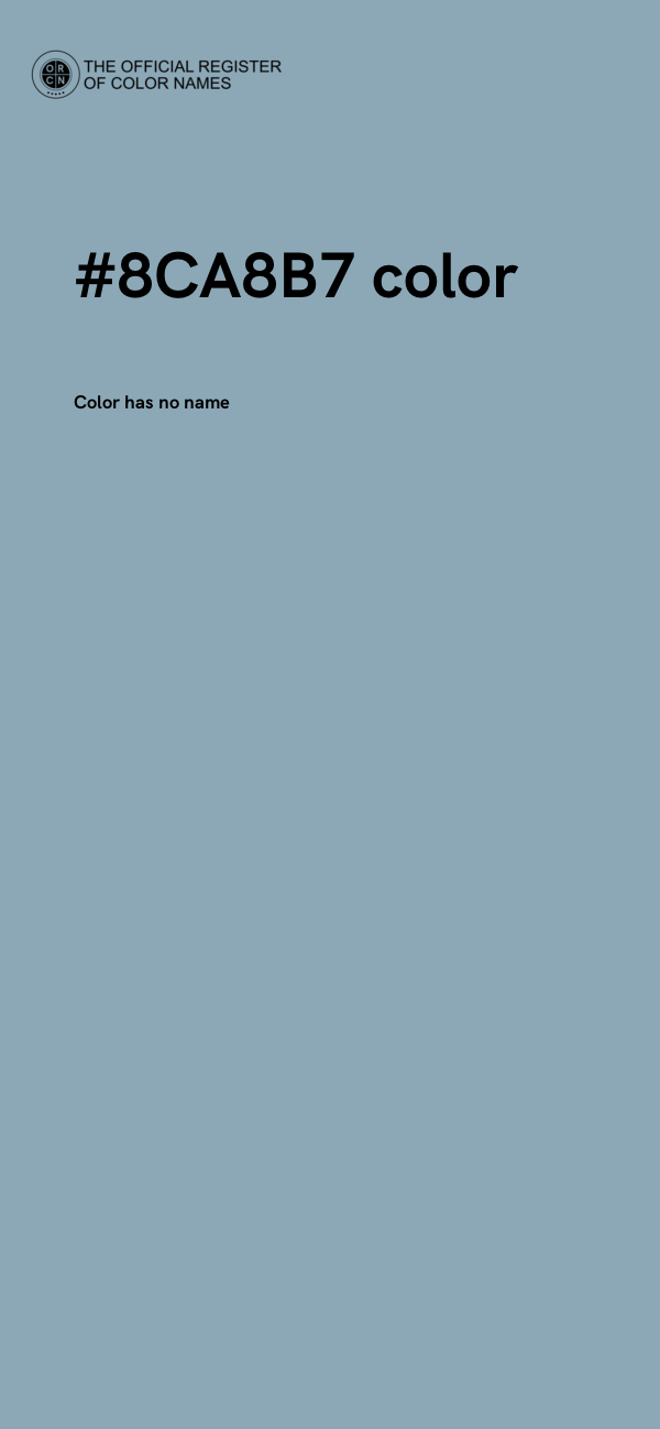 #8CA8B7 color image
