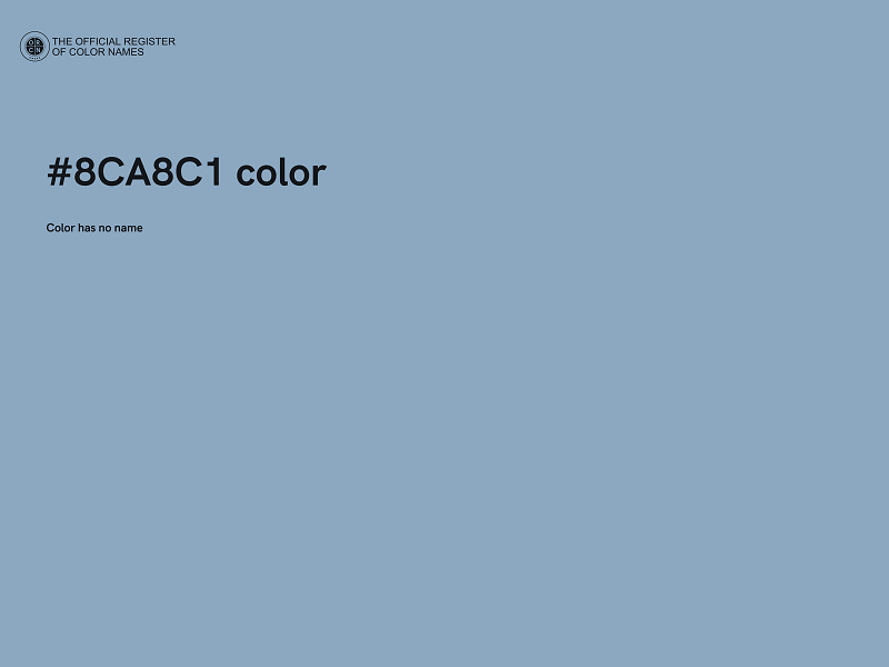 #8CA8C1 color image