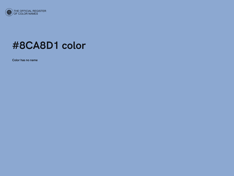 #8CA8D1 color image