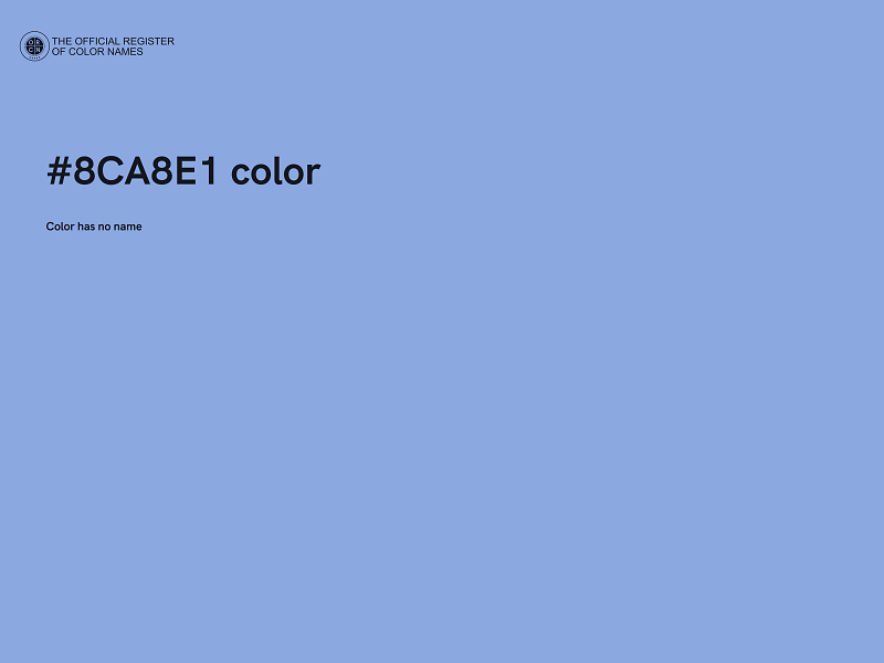 #8CA8E1 color image