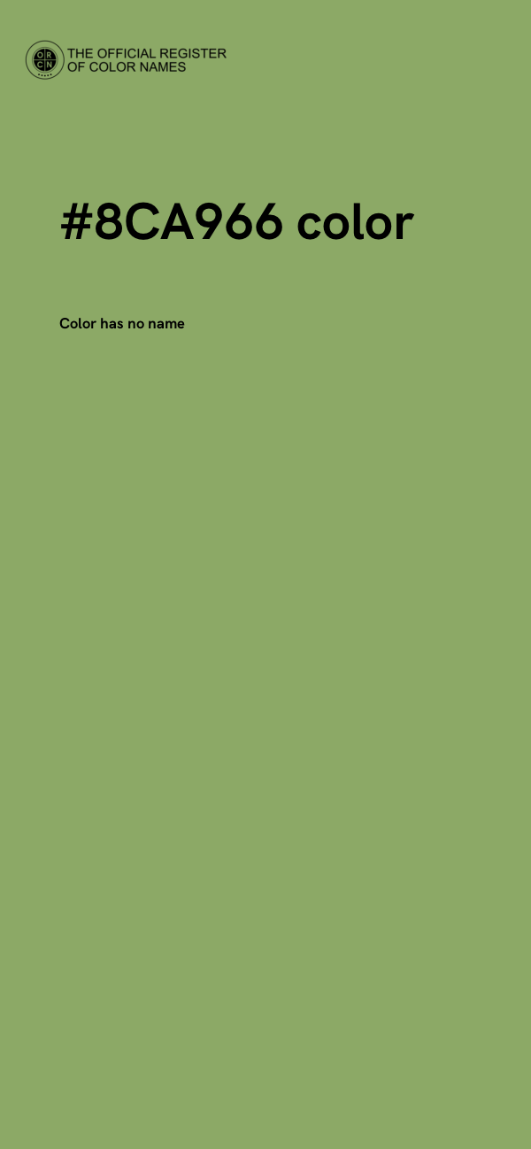 #8CA966 color image