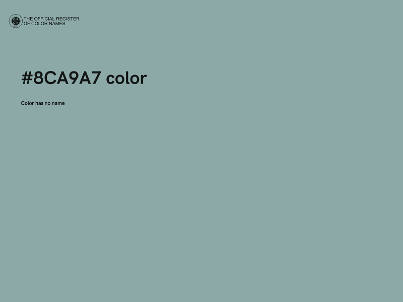 #8CA9A7 color image