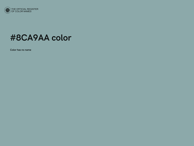 #8CA9AA color image