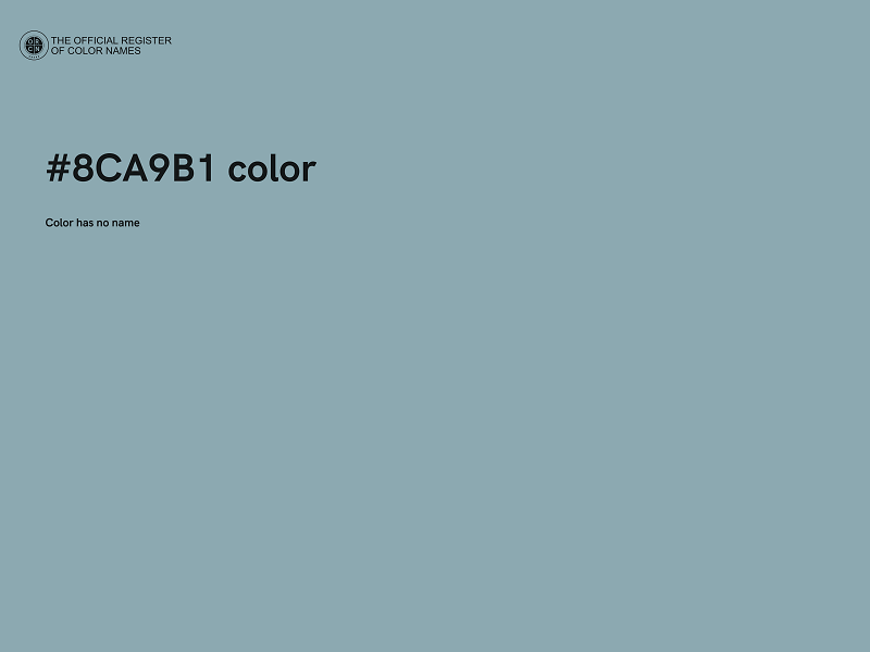 #8CA9B1 color image