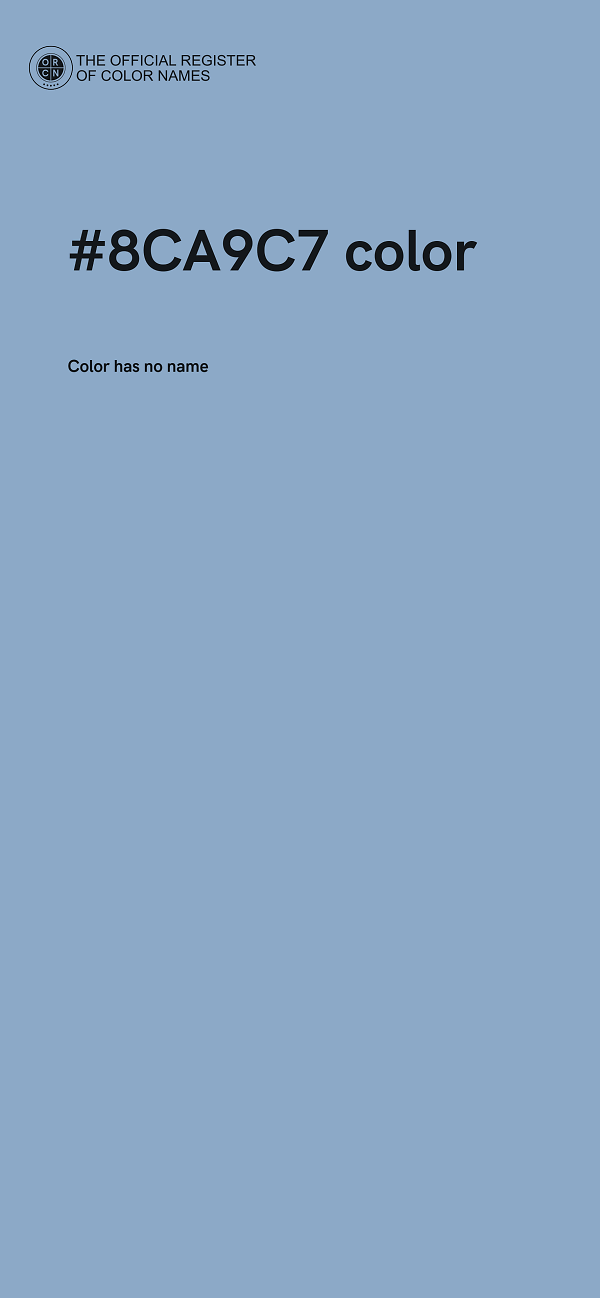 #8CA9C7 color image