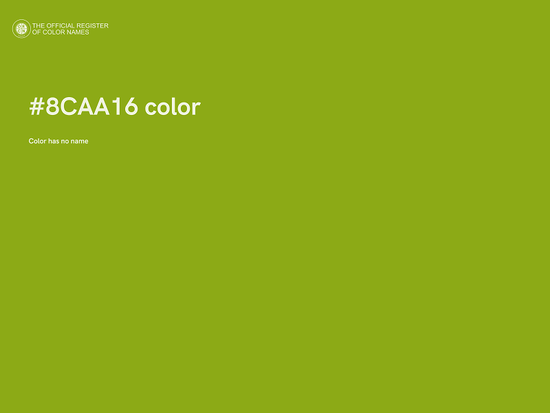 #8CAA16 color image