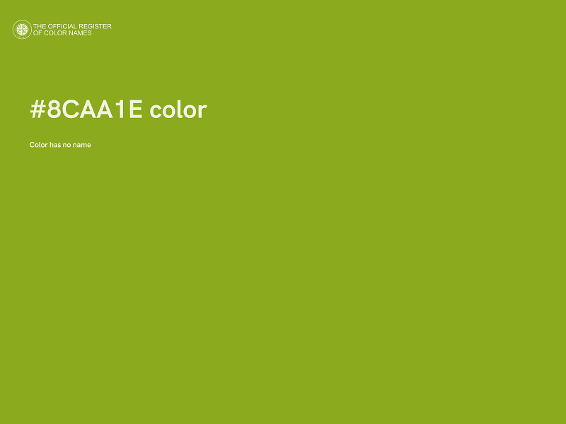 #8CAA1E color image