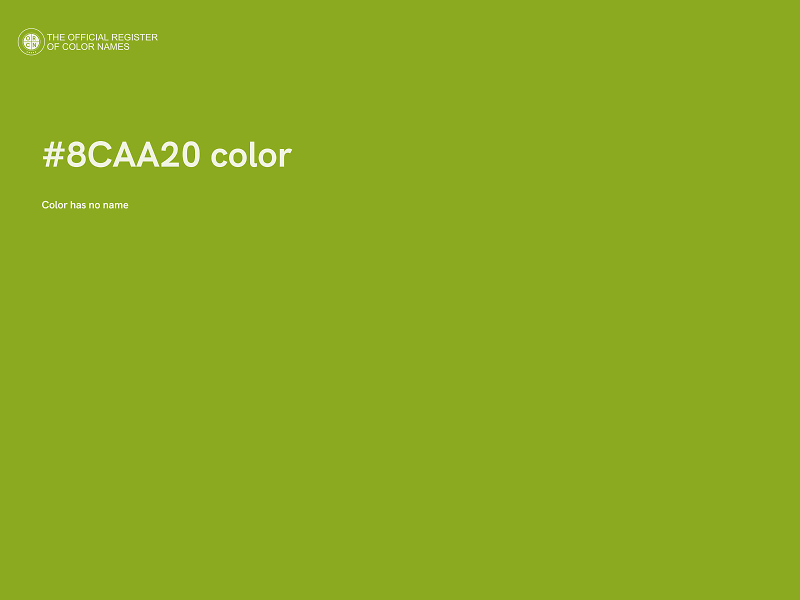 #8CAA20 color image