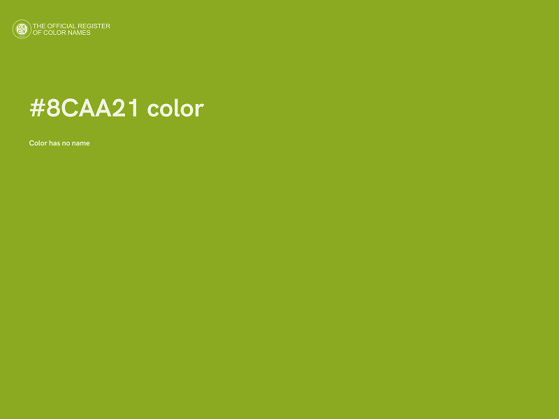 #8CAA21 color image