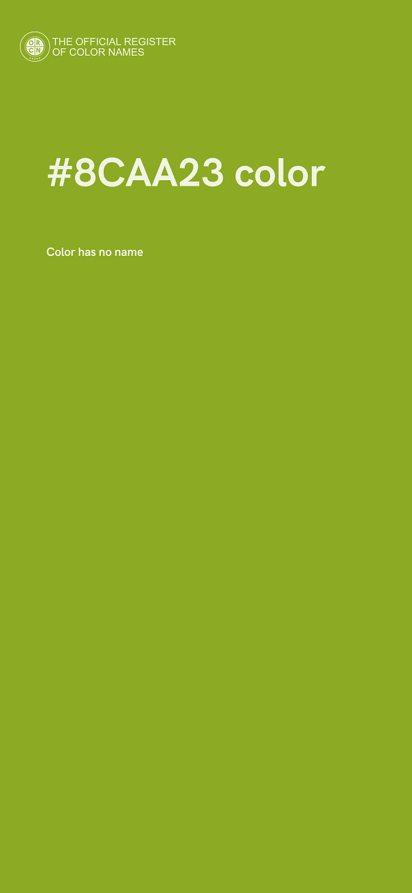 #8CAA23 color image