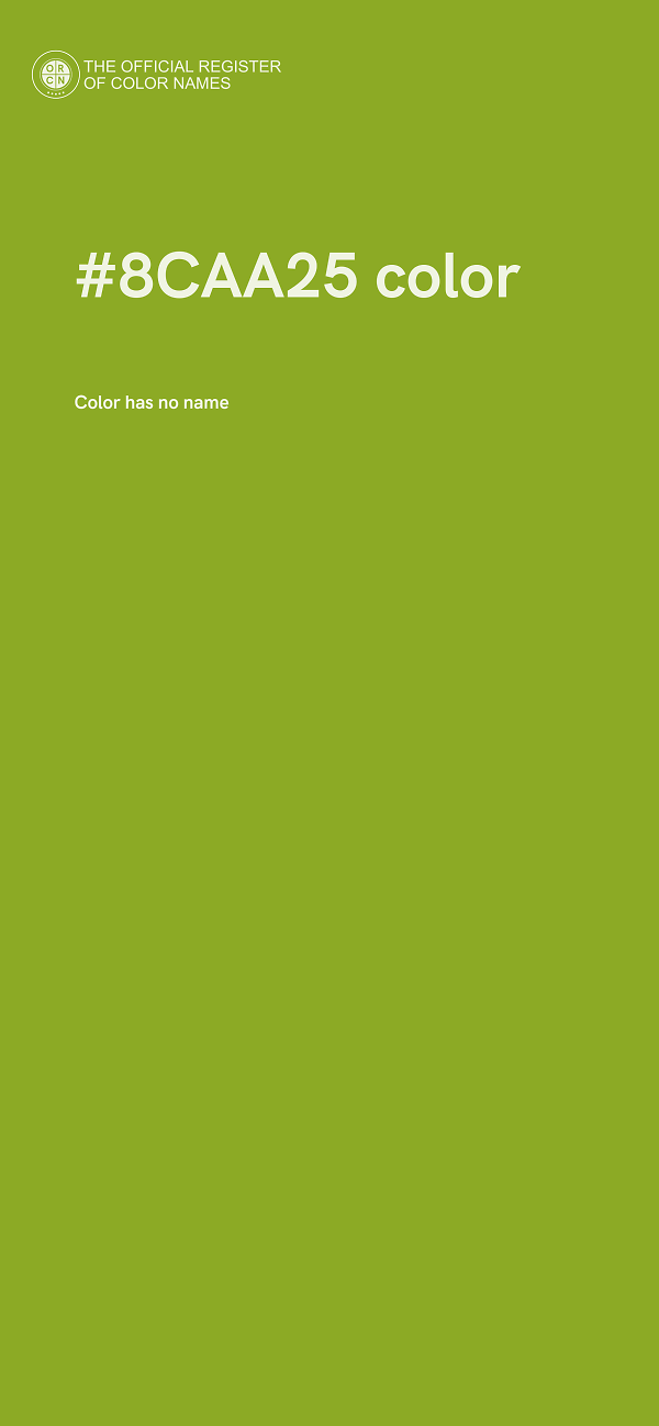 #8CAA25 color image
