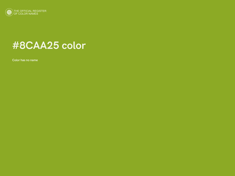 #8CAA25 color image