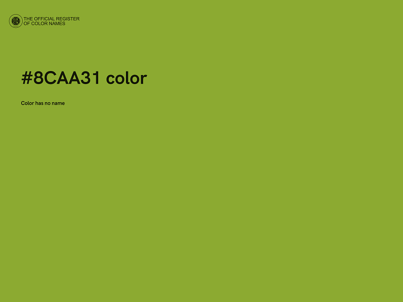 #8CAA31 color image