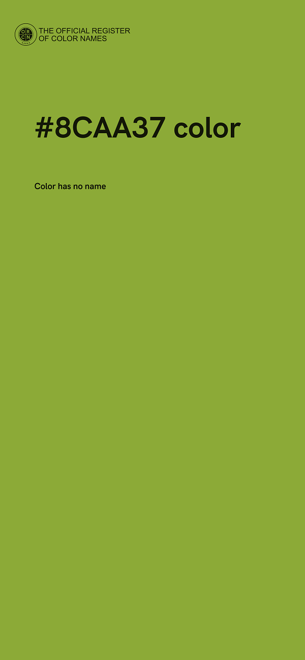 #8CAA37 color image