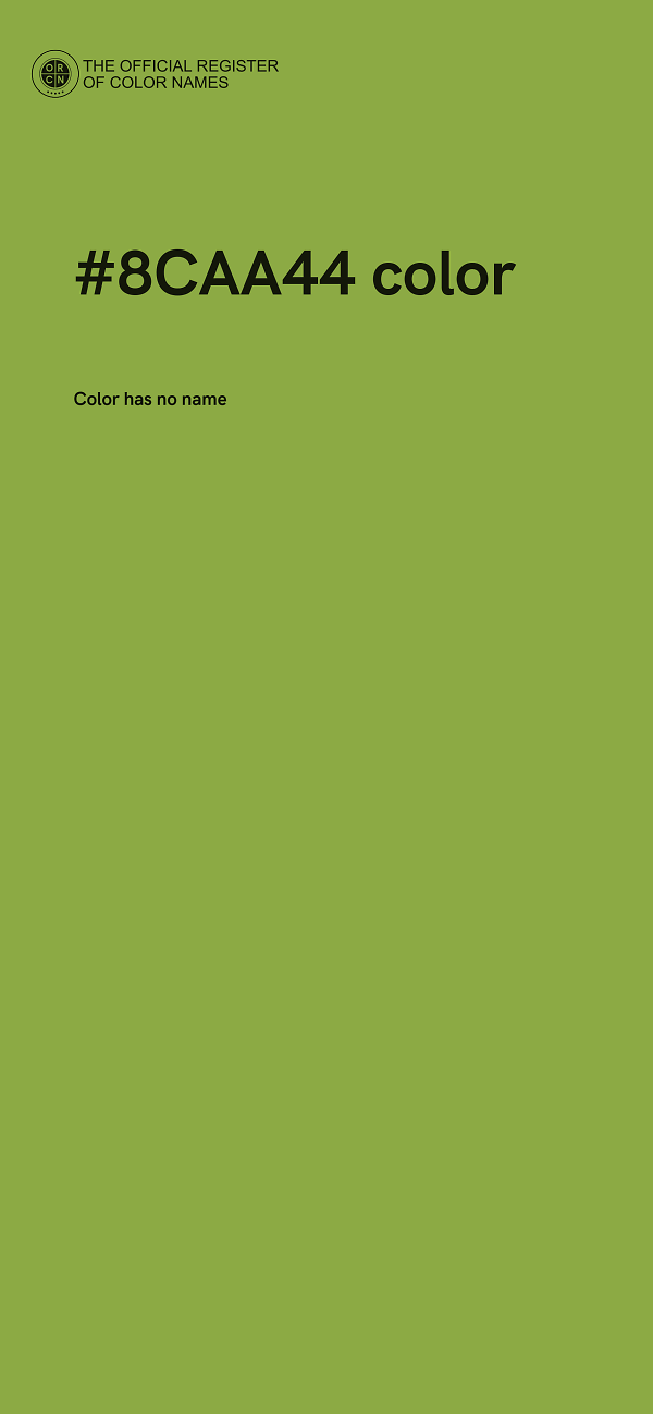 #8CAA44 color image