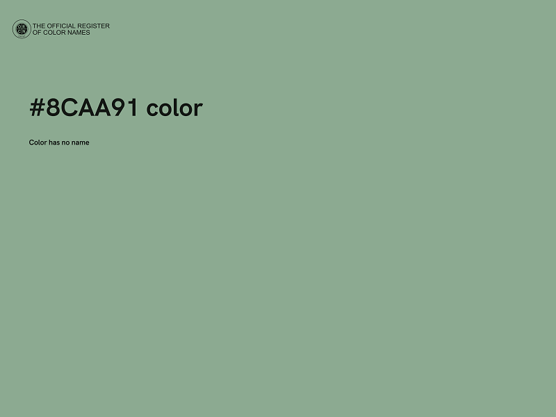 #8CAA91 color image