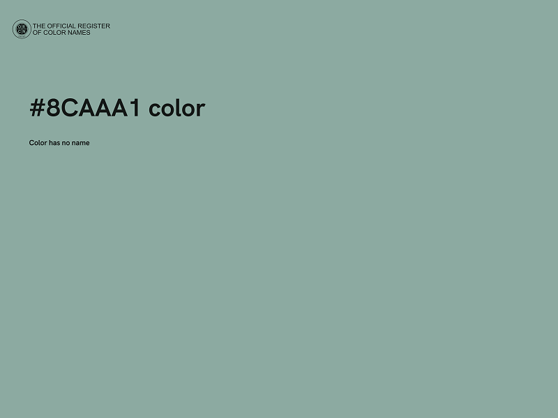 #8CAAA1 color image