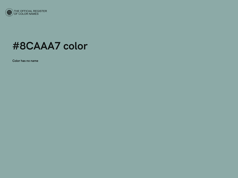 #8CAAA7 color image