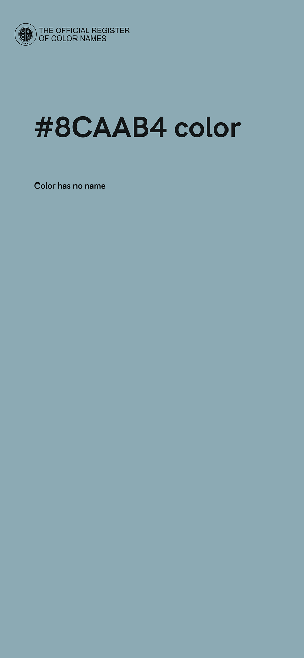 #8CAAB4 color image