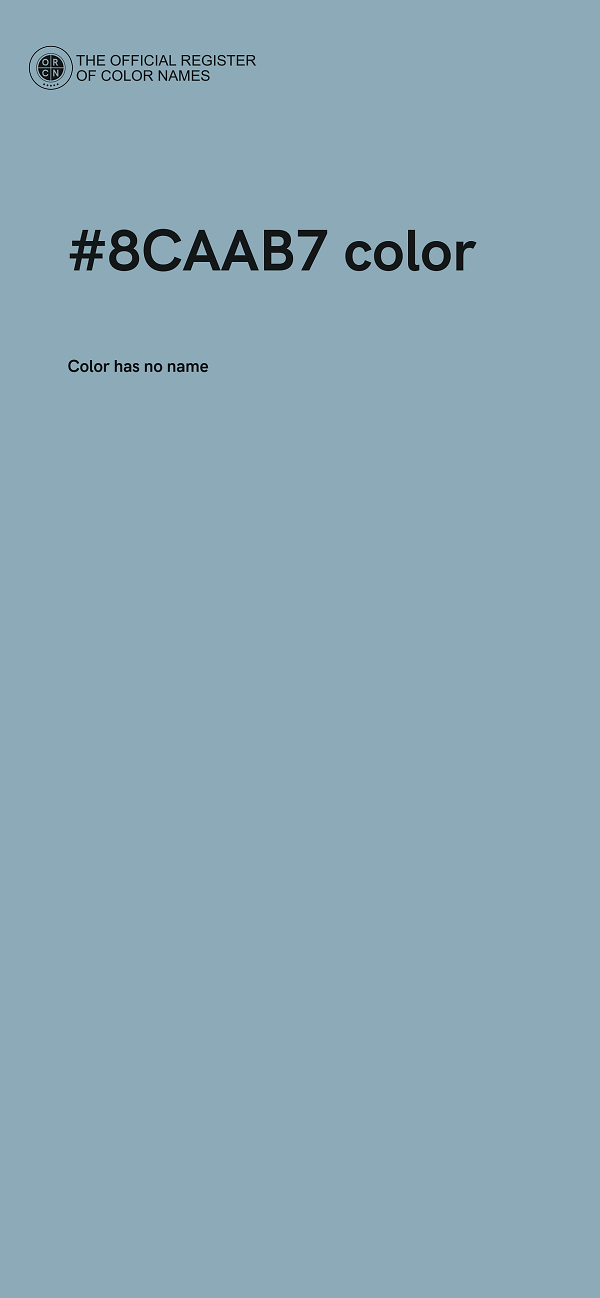 #8CAAB7 color image