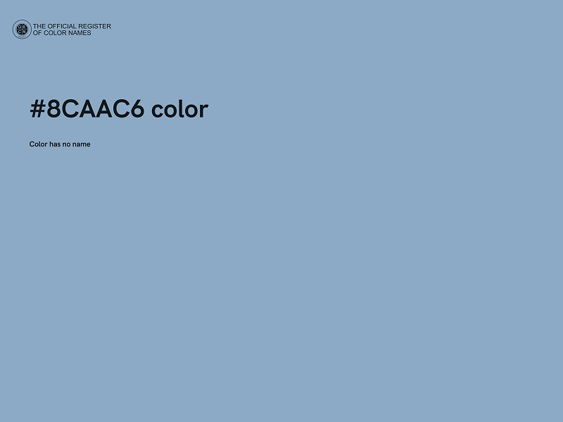 #8CAAC6 color image