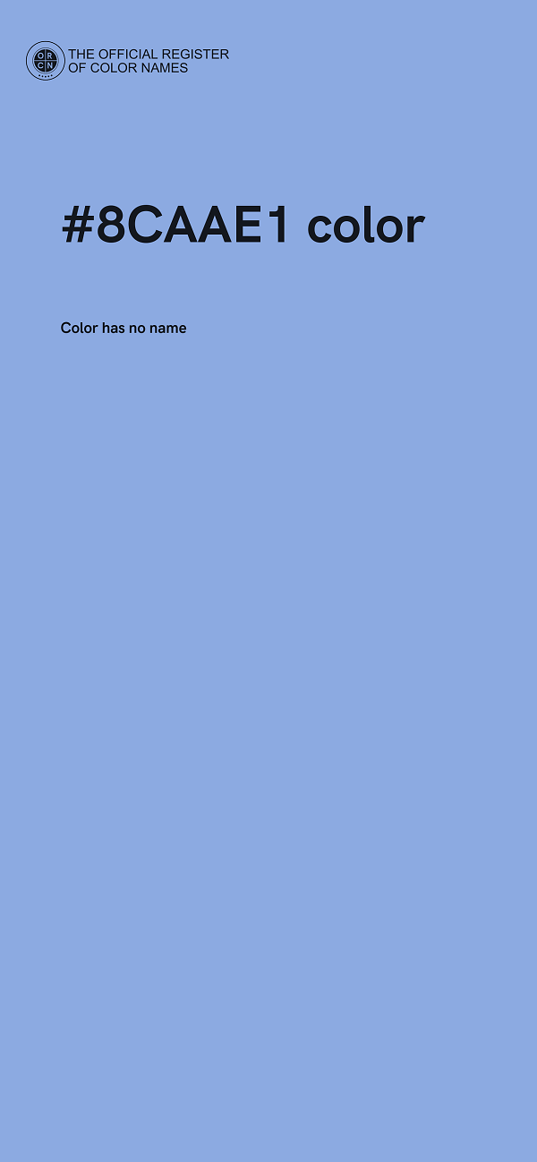 #8CAAE1 color image