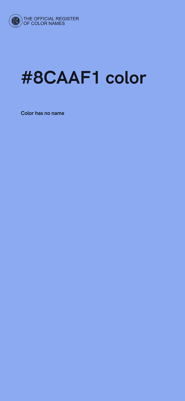 #8CAAF1 color image