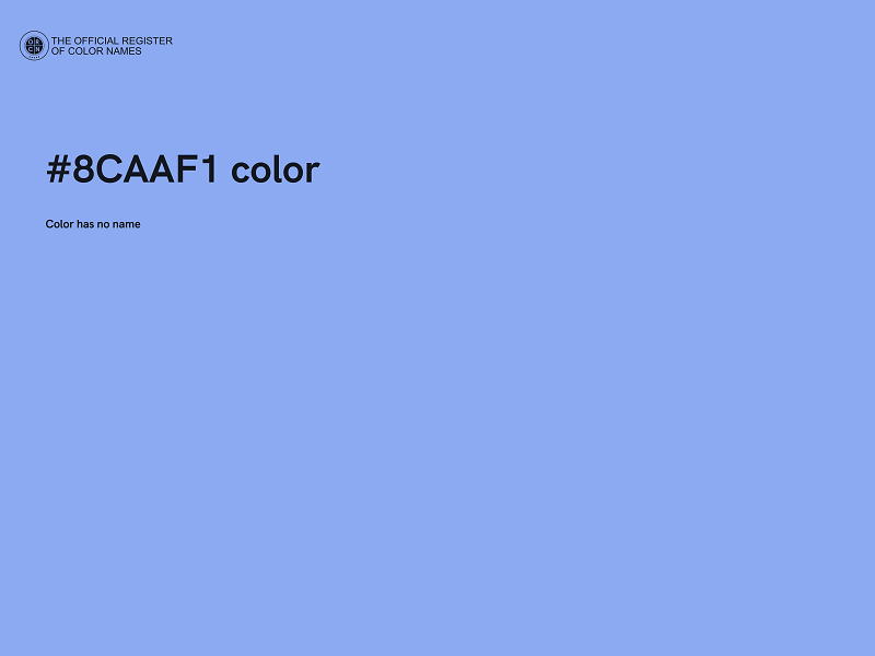 #8CAAF1 color image