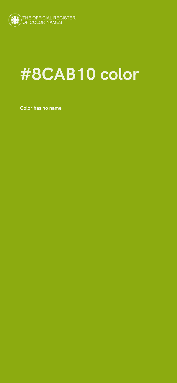 #8CAB10 color image