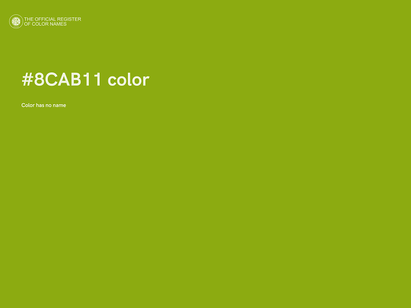 #8CAB11 color image