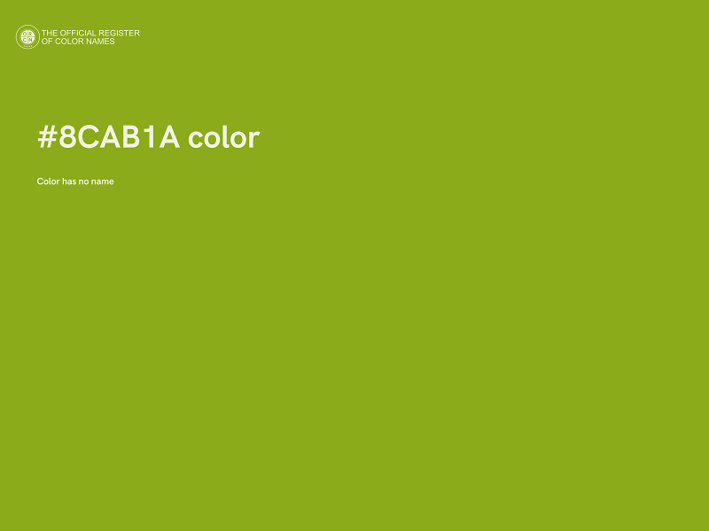 #8CAB1A color image