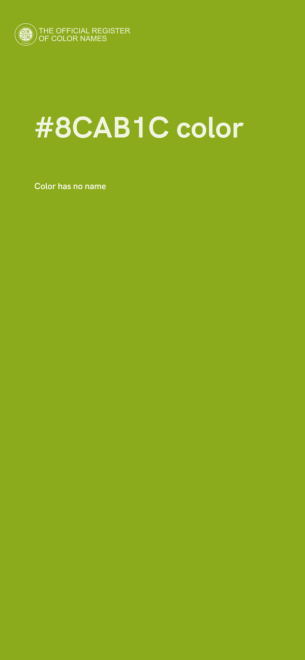#8CAB1C color image