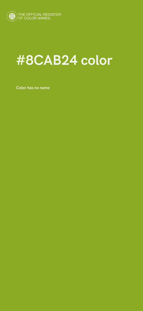 #8CAB24 color image