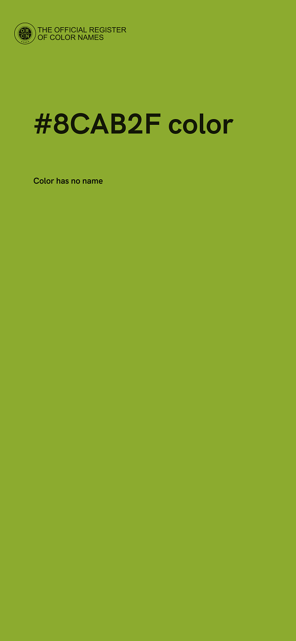 #8CAB2F color image