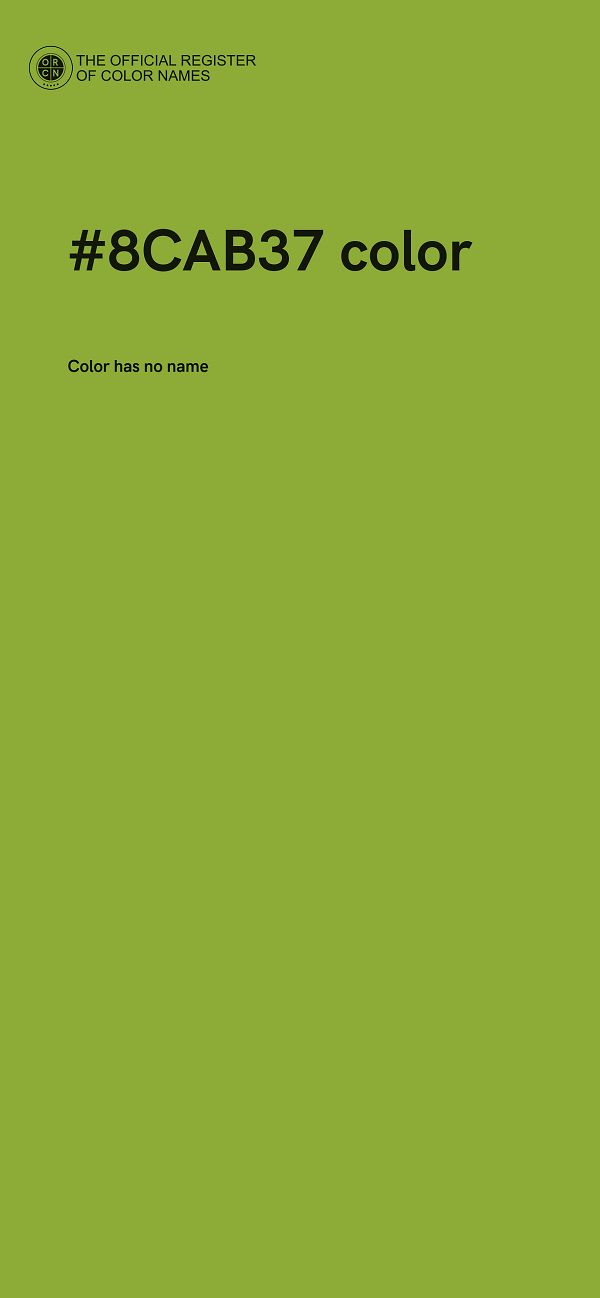 #8CAB37 color image