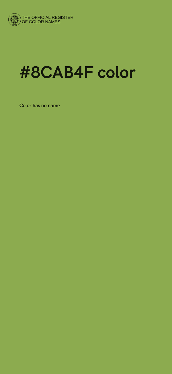 #8CAB4F color image