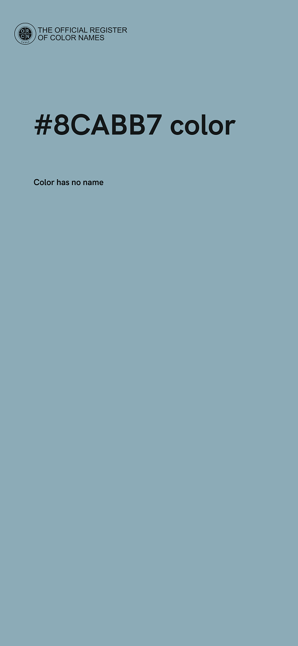 #8CABB7 color image