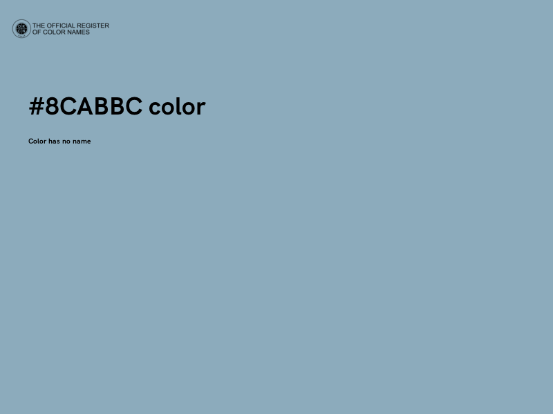 #8CABBC color image
