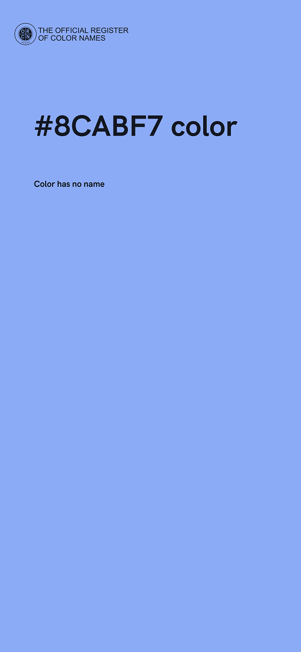 #8CABF7 color image