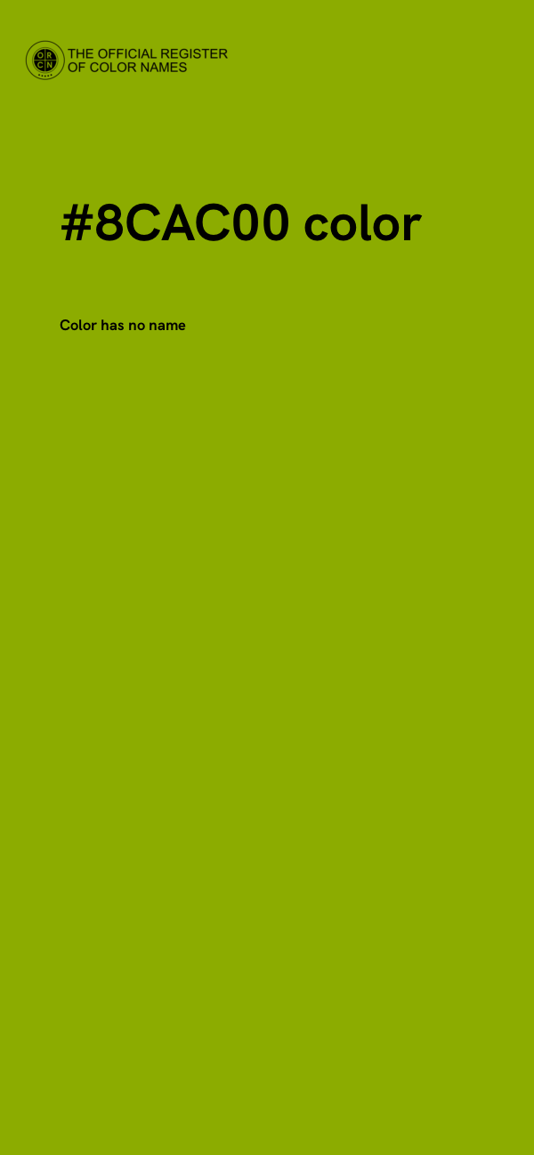 #8CAC00 color image