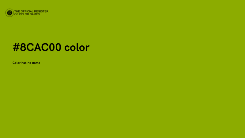 #8CAC00 color image