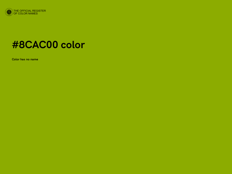 #8CAC00 color image